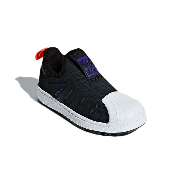 Adidas Originals Superstar 360 Comfortable Non-Slip Durable Low-Top Skate Shoes Kids Sneakers Black White B22503