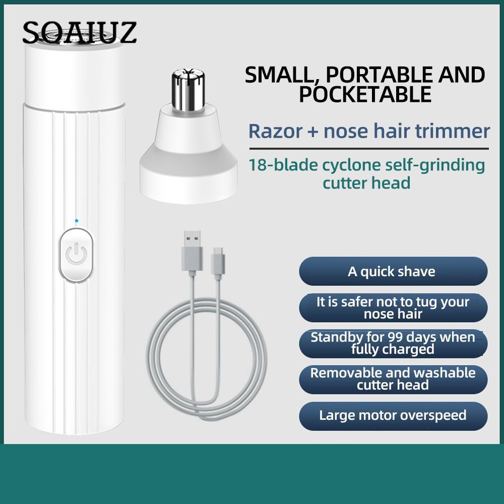 2 в 1 электрический триммер для волос в носу — фото 8