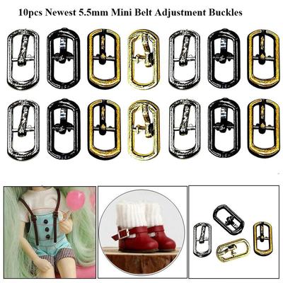 10 Stück Neueste Tri-glide Gürtelschnalle Verstellung DIY Puppenknöpfe Puppentaschen Schnallen DIY Puppengürtel