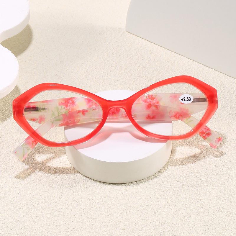 Stilvolle mehrfarbige Lesebrille für Senioren - Modischer Druck, Federscharniere, HD-Gläser