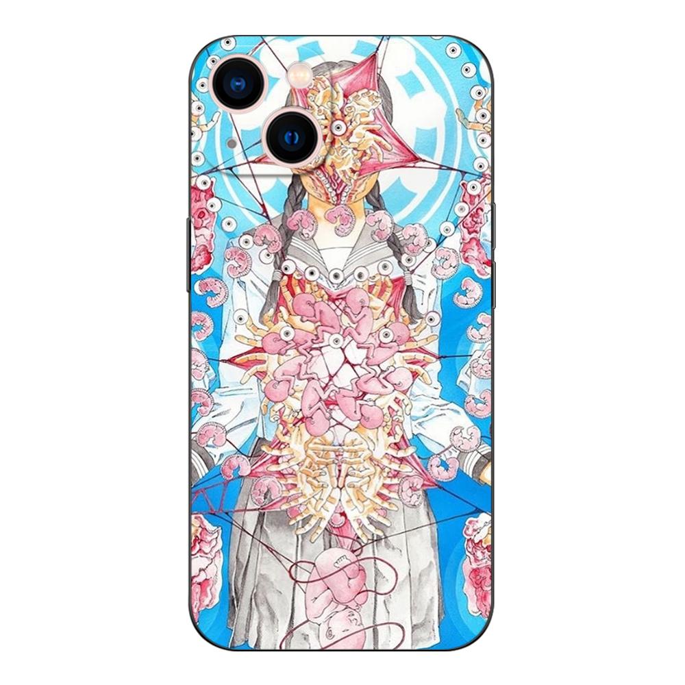 Black Tpu Case For Motorola Moto G52 G42 G60 4G G60S G71 G9 Play Plus Power One 5G Ace Shintaro Kago Horror Cartoon