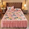 Summer Cool Mat Bed Sukně Princess Style Roztomilé prostěradla Vyšívané prostěradla Vypasované prostěradlo Přehozy Ledová rohož Bytový textil