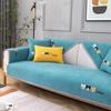 Four-season Model Chenille Sofa Towel Cute Cat Head Letters Fabric Sofa Cushion Non-slip Sofa Release