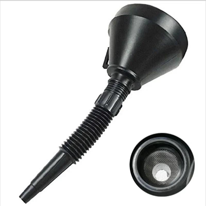 Verlängerung Langer Schlauch Betankungstrichter Teleskopische Einfülltrichter Auto Motorrad Motor Benzin Öl Trichter mit Abnehmbarem Schlauch