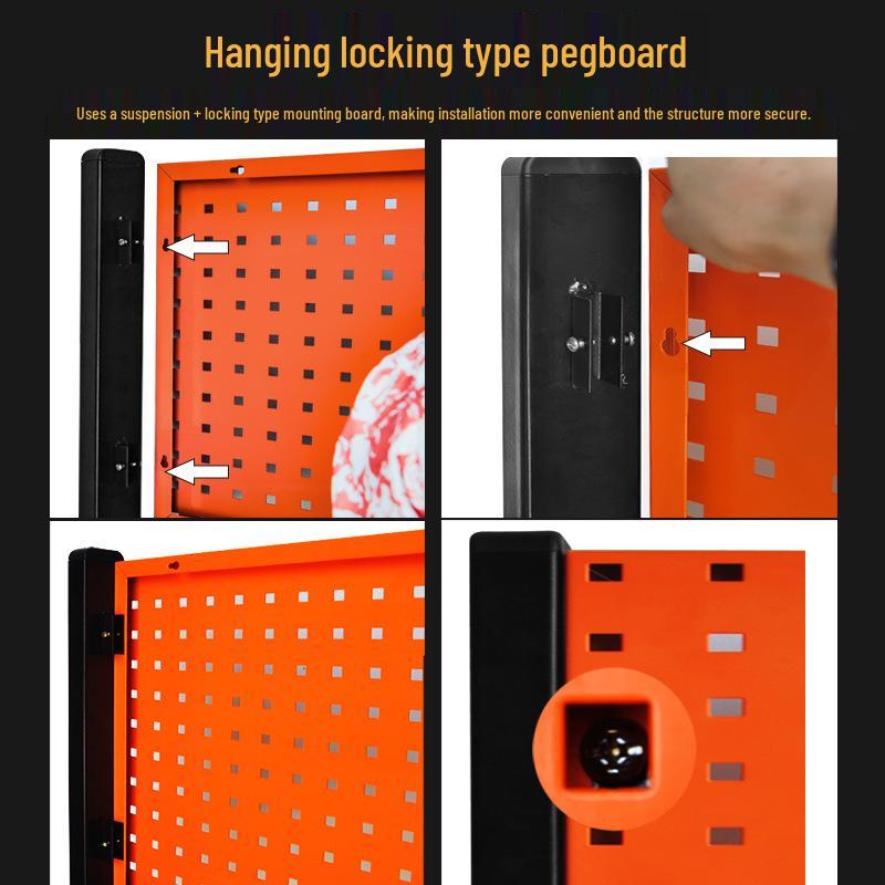 Dual-Sided Tool Pegboard Display & Storage Rack