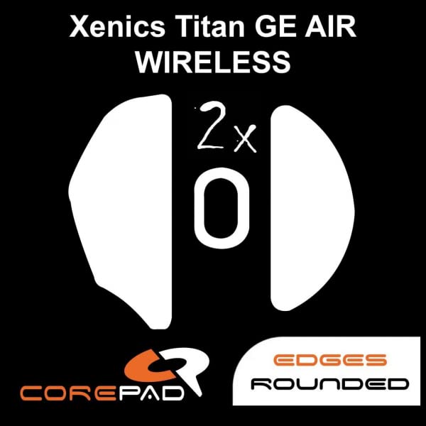Corepad Skatez PRO Xenics Titan Mouse Soles for GE AIR Wireless (2-Pack)