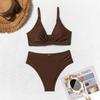 Women's Solid Color Sling Bikini - Simple & Sexy Two-Piece Swimsuit