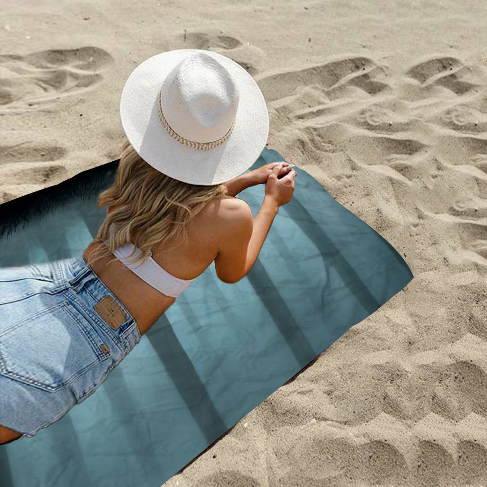 H-Hedgehog In The Fog Beach Towel Colorful Bath Towels For Girl Microfiber Quick Dry Custom Sand Free Beach Yoga Spa Gym Pool