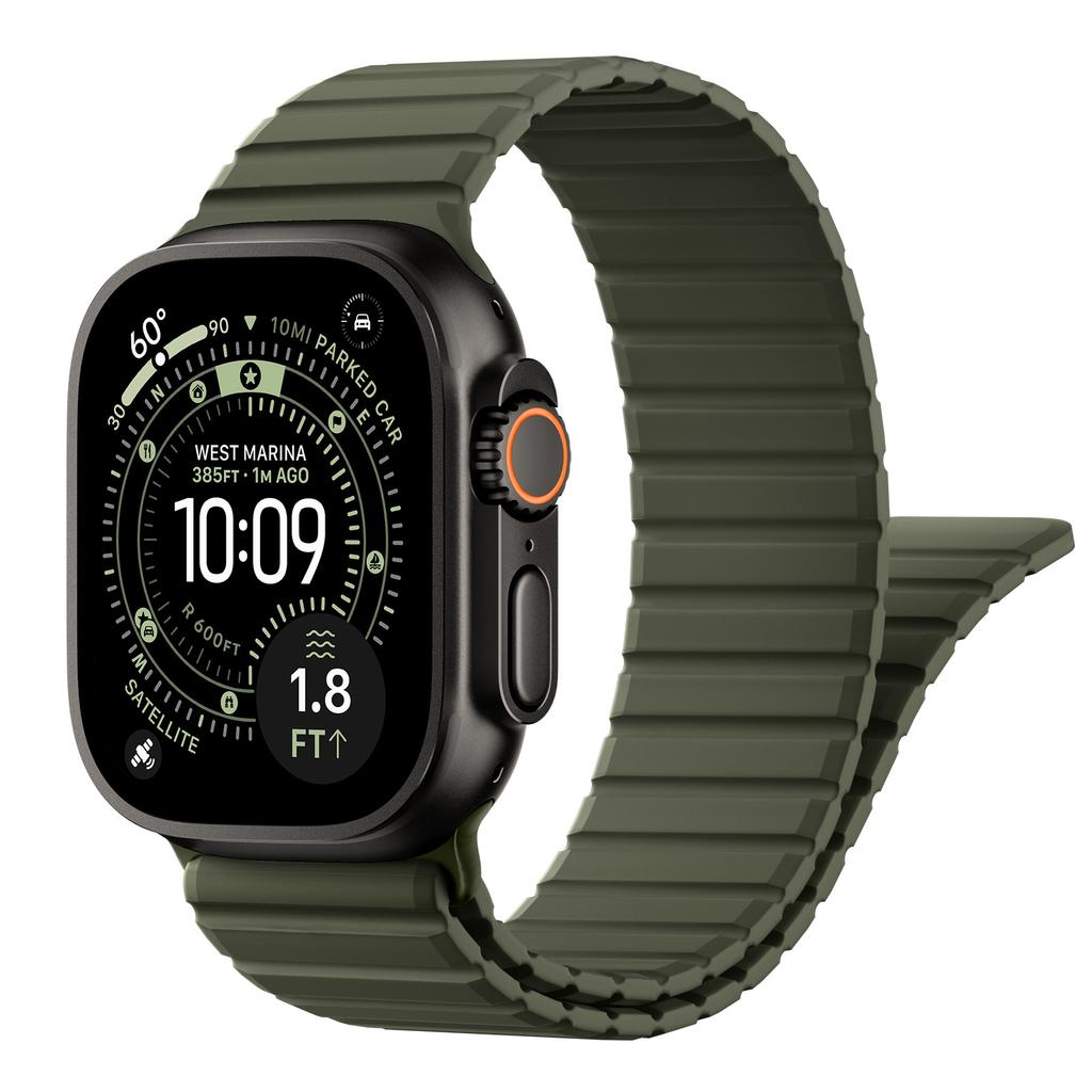 Strap for Apple Watch Ultra 3 Band 49mm 46mm 45mm 44mm 42mm Magnetic Silicone Bracelet Correa iWatch Series 11 10 9 8 7 6 5 Se 3