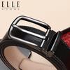 ELLE HOMME Men's Leather Pin Buckle Belt