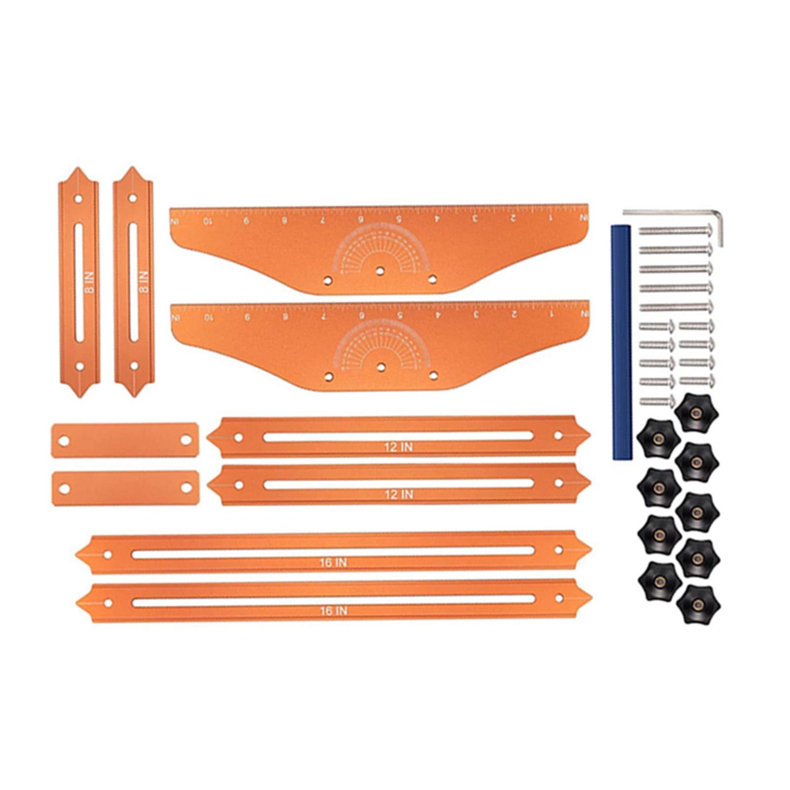 

Шаблон для ступеней лестницы, приспособление для измерения из алюминиевого сплава, регулируемый скользящий установщик с футляром