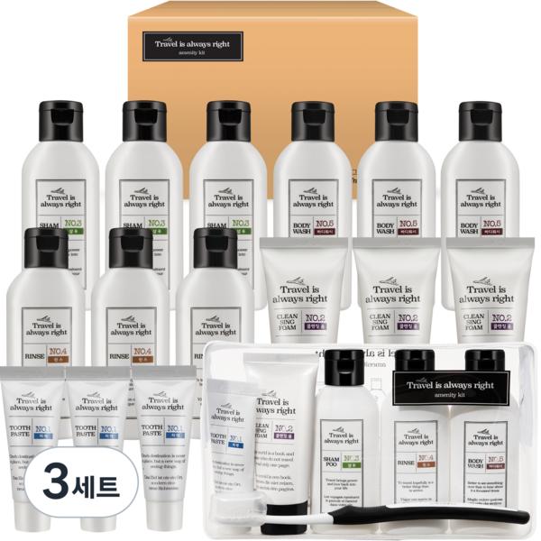 

Aekyung Travel Amenity Kit 6 Set, 3 комплекта, набор популярной корейской косметики