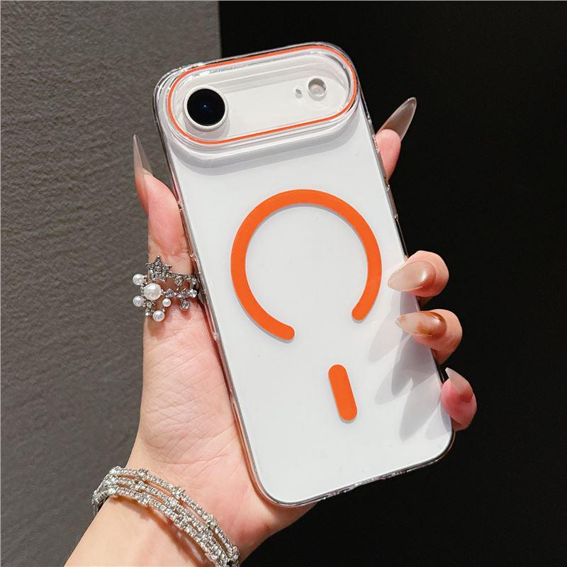 Ultra-Thin Transparent Magnetic Charging Protective Case for iPhone 17 Pro iPhone 17 Pro Max