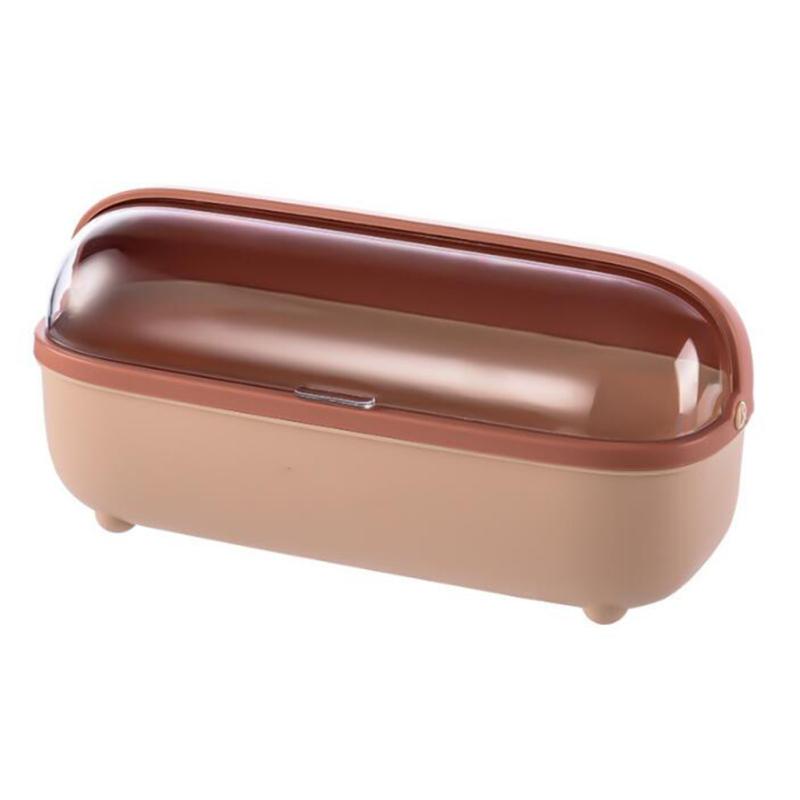 Tapa Transparente a Prueba de Polvo Caja de Almacenamiento de Cocina Caja de Condimentos de 4 Compartimentos Fondo Calado