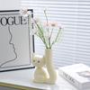 Cat Vase Abstract Art Vases Ceramic Kitten For Grass Dried Flower Nordic Living New Room Home Indoor Decoration Accessories