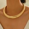 Stal nierdzewna Przesadny Ciężki Metal Gruby Torques Naszyjnik Choker dla Kobiet Trend Vintage Gruba Łańcuchowa Biżuteria Steampunk Mężczyźni
