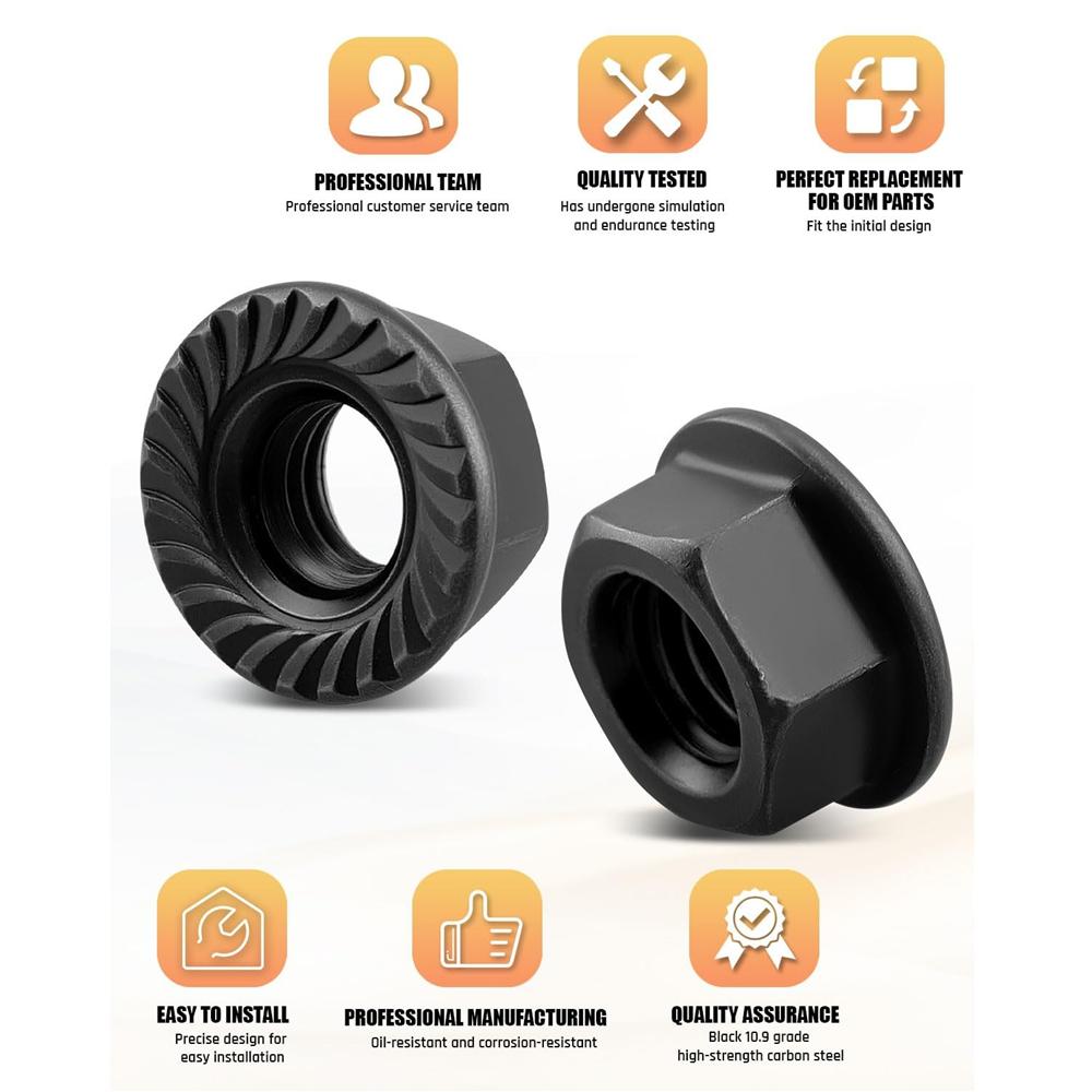 For LS Windage Tray Locking Flanged Nuts, Grade 10.9 Metric Like For GM 11609746