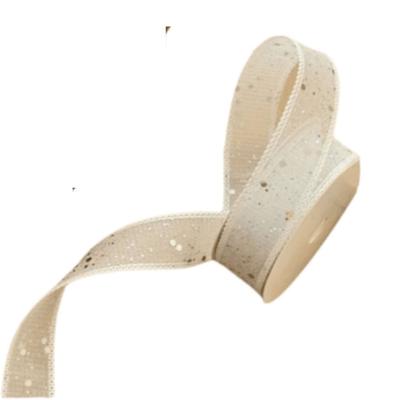 1Roll 10 Yards Mesh Glitter Metallic Ribbons Silver Gift Packaging Ribbon Gift Decoration  Party