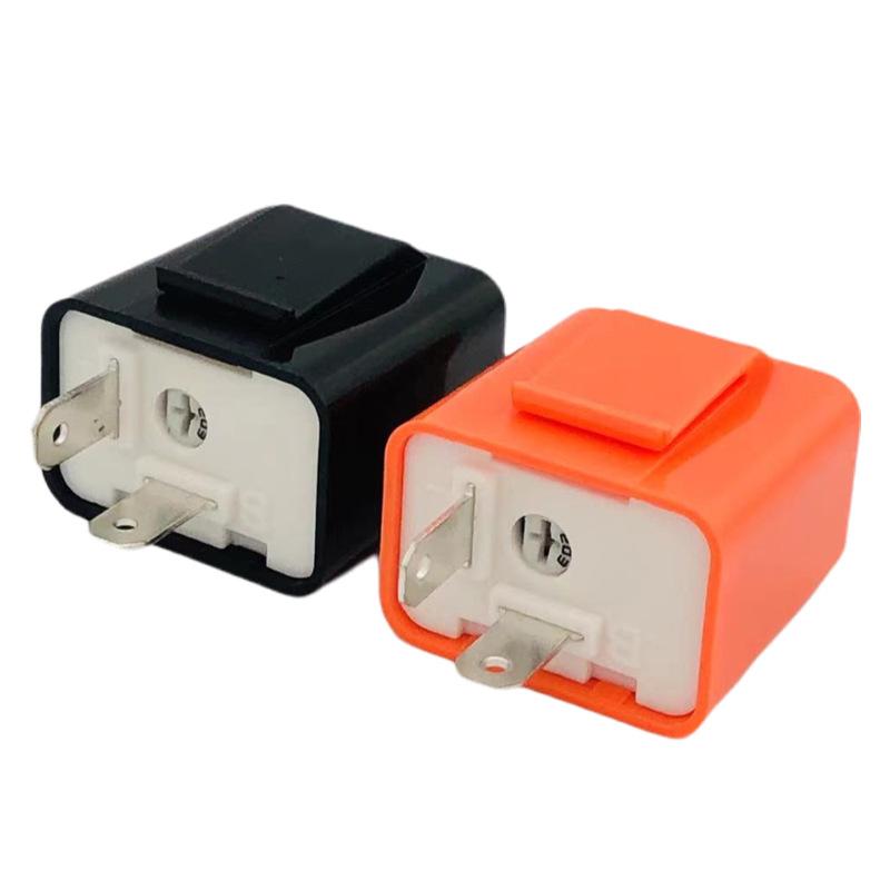 12V 2 Pin LED Flasher Frequency Relay Turn Signal Indicator Motorcycle Motorbike Fix Motorcycle Flasher Multiple Protection Safe