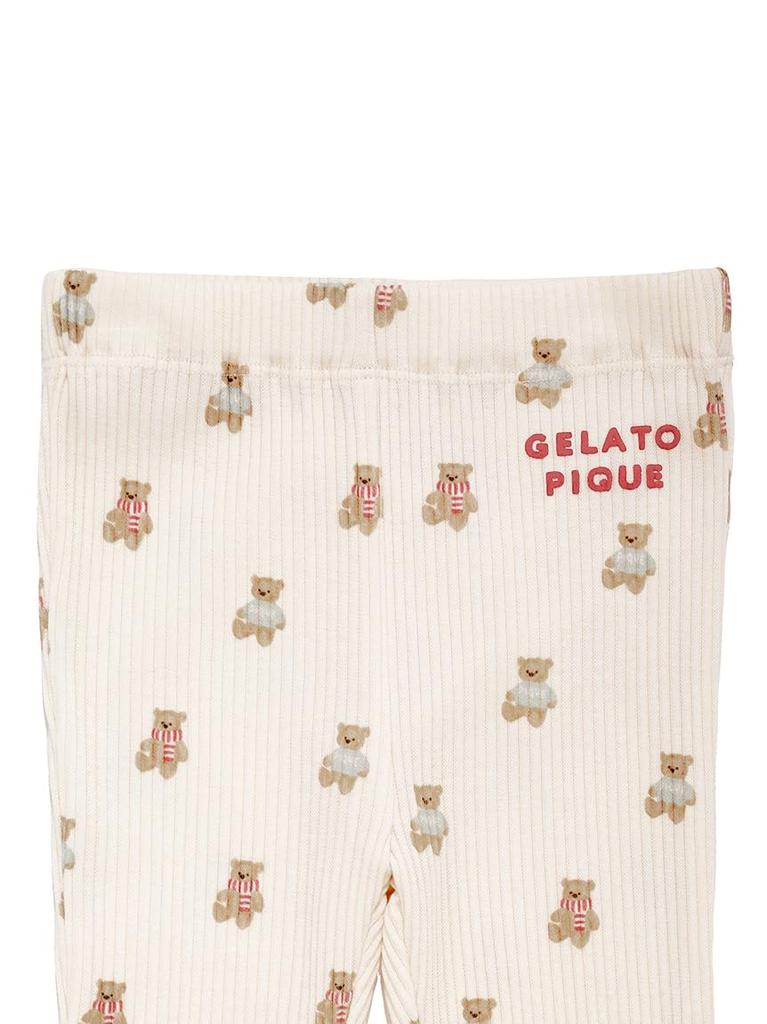 Gelato Pique Baby Bear Print Long Pants PBCP245473NVY70 [Limited Edition] [HOLIDAY]