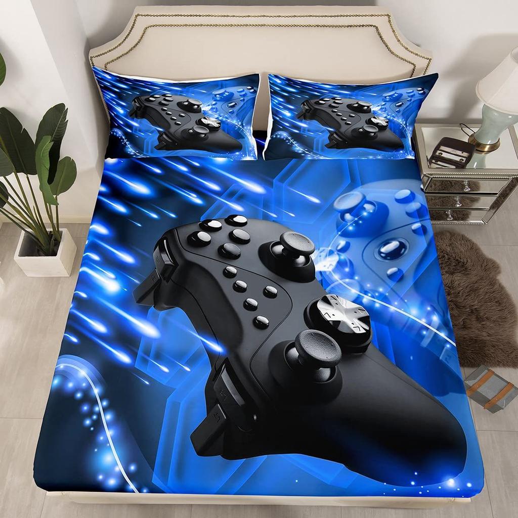 Waldtier-Muster Bettmütze Dreiteilig Digitaldruck Bettwäsche Bettmütze Dreiteiliges Set Kinder Und Erwachsene