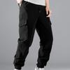Men's Casual Cargo Pants Workout Joggers Sweatpants Hiking Drawstring Tactical Sports  Pants with Pockets Loose Athletic Trousers for Men