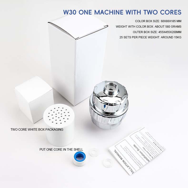 15 Stages Shower Water Filter Tap Water Remove Chlorine Heavy Metals Filtered Soften Hard Water Shower Head Filtration Purifier