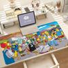 The S-simpsons Cartoon Mouse Pad Anti Slip Rubber Edge Locked Thickened Laptop Gaming Desk Mat