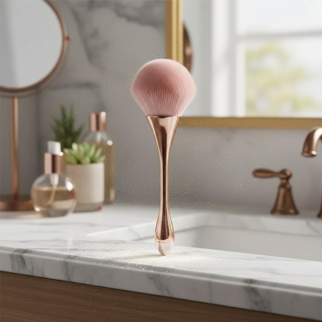 Кисть для румян Rose Gold Профессиональная кисть для макияжа Большая мягкая кисть для пудры Косметический инструмент для макияжа лица