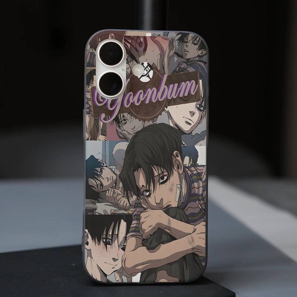 Anime Killing Stalking Phone Case For IPhone 17 16 15 14 13 12 11 Pro Max Plus Corrugated Bumper Back Cover Shell