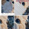 2D Flat Printing  2pcs Cute Kitten with Sparkles Chic Curtains&Drapes 100% Polyester Curtains Outdoor Decorations Use for