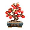 Persimmon Statue Feng Shui Figurine Sculpture Ornament Centerpiece Resin Blessing Decor Handmade