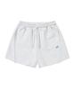 Brown Bless W Tag Sweat Shorts - Ash