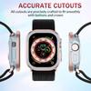 40/41/44/45mm Bumper Case Slim- Protective Cover Lightweight Aluminum & TPU Case Fitting for Watch S8/7/6/5/4/SE2