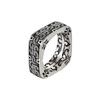 Retro Square Disc Ring for Men, Street Style Ring, High-end Trendy Closed-mouth Handmade Ring and Jewelry