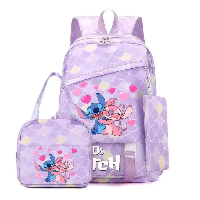 TS JYL laptop bag,Stitch Backpack Lightweight Large School Bag For Grade 1-6 Students