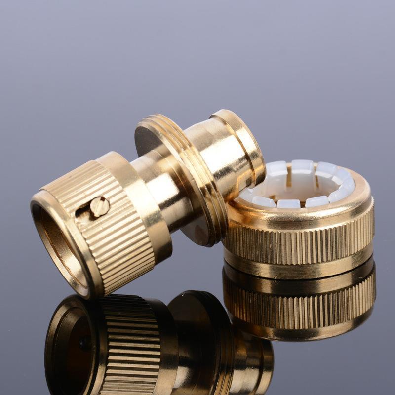 Copper Faucet Quick Connectors - Various Sizes for Car Wash & Hose Accessories