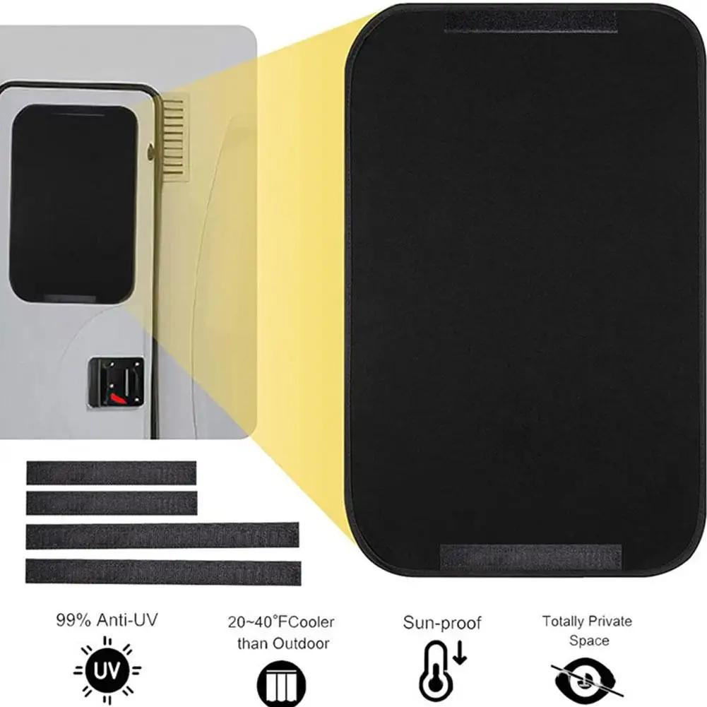 1 Satz Wohnwagen Sonnenschutz für Wohnmobil Camper Caravan Fenster Sonne Verdunkelungsstoff Eingangstür Schatten Sonnenblenden