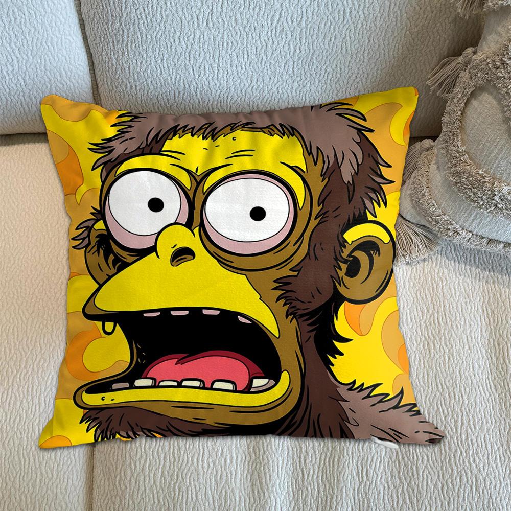 Kawaii Cartoon Animal Graffiti Pillows Decorative Cushion Covers 45X45 Cushions Cover Home Decor Items Decorations Bedroom