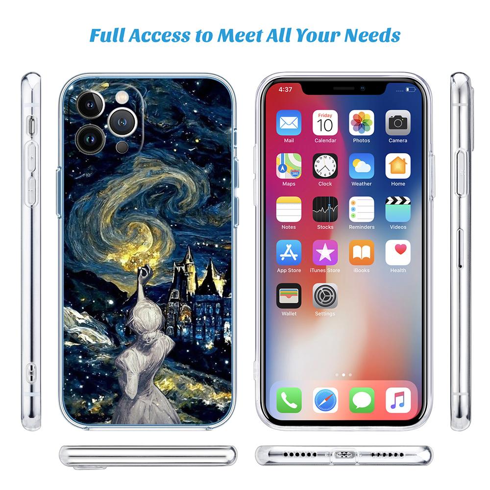 PP59 Starry Night Van Gogh Painting Case for Motorola G10 G20 G30 G31 G32 G34 G35 G41 G42 G50 G51 G52 G55 G60 G62 G71 G72 G75