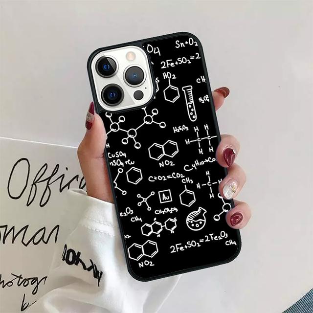 Science Chemistry Formulas Phone Case Cover For iPhone 17 Air 15 16 14 13 11 12 Pro Max Max Plus Back Coque shell