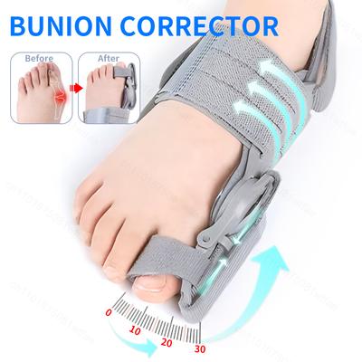 Hallux Valgus Corrector Big Toe Orthopedic Straightener Anti-Slip Adjustable Toe Correction Pedicure Finger Support