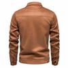 Men’s Suede Turn Down Collar Outdoor Jacket