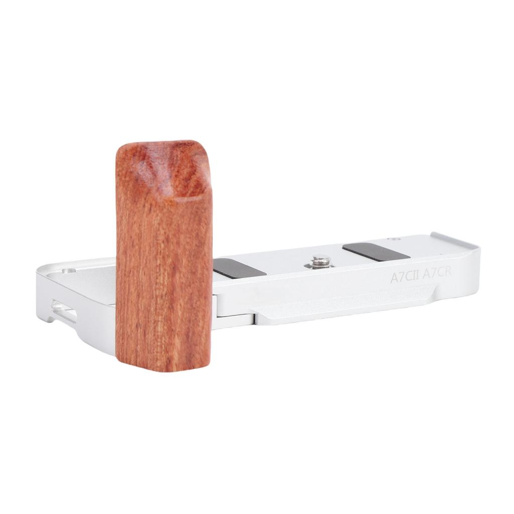 Handgrip L Shape Grip Fit for A7C2 A7CR Camera Built In Quick Release Plate Wooden Hand Grip L Bracket