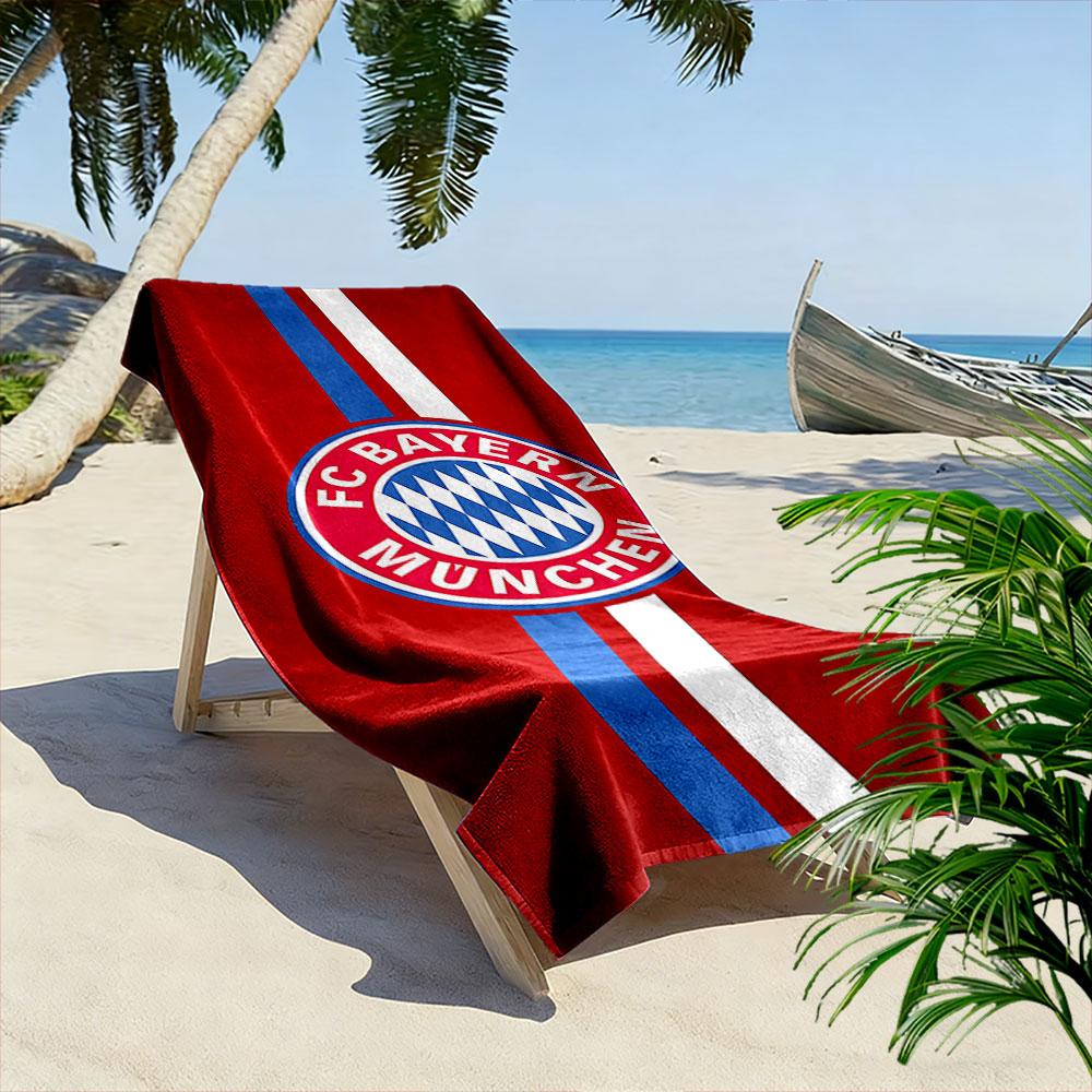 Asciugamano Rosso FC Bayern München Design Un must-have per la spiaggia e i viaggi