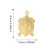 Retro Golden Coin Turtle Brass Handle Vintage Wardrobe Drawer Pulls Cabinet Door Knobs  Kitchen
