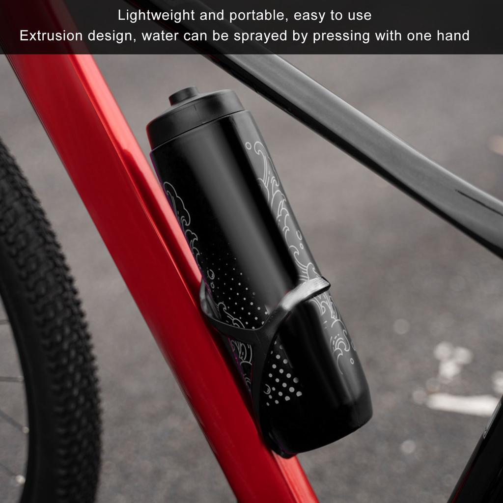 Bike Water Bottle Outdoor Squeeze Type High Capacity Cycling Sports Kettle for Camping 1000ml