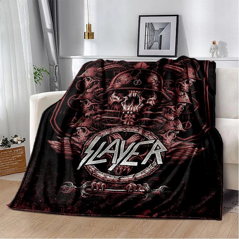 29 Style Slayer Heavy Metal Rcck Band Sign Blanket,Soft Throw Blanket for Home Bedroom Bed Sofa Travel Cover Kid Gift