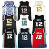 Maglia da Basket Uomo 2026 Ja Morant Cucita Retro Taglia S-2XL