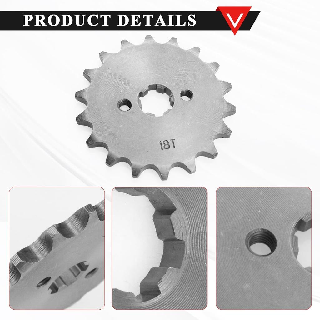 PRO BAT 420 18T 17mm Front Engine Sprocket 125cc 140cc 150cc 160cc TaoTao Loncin Lifan Zongshen Roketa Coolster Sunl Chinese ATV Quad Dirt Pit Mini